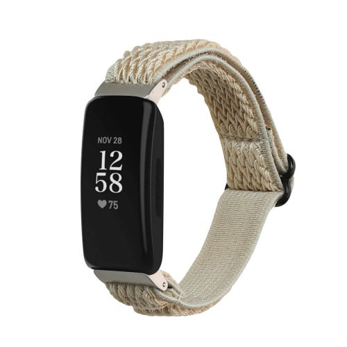 Каишка Kwmobile за Fitbit Inspire 2/Inspire HR, бежов, найлон, KWM0000250I002C