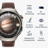 Комплект от 2 защитни фолиа Kwmobile за Huawei Watch 4 Pro, прозрачно/черно, полимер, KWM0000250Q001C