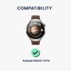 Комплект от 2 защитни фолиа Kwmobile за Huawei Watch 4 Pro, прозрачно/черно, полимер, KWM0000250Q001C