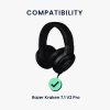 Каишка за слушалки Kwmobile за Razer Kraken 7.1 V2 Pro, черна, неопрен, KWM0000250T001C