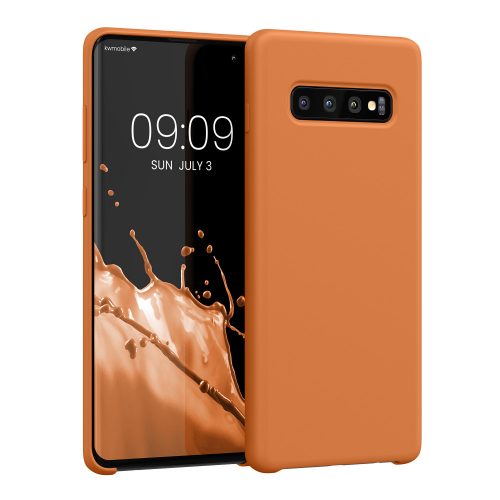 Калъф Kwmobile за Samsung Galaxy S10 Plus, оранжев, силикон, KWM0000105N046C