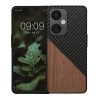 Калъф Kwmobile за OnePlus Nord CE 3 Lite/Nord N30, кафяв/черен, дърво, KWM000022NR001C