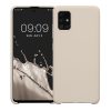 Калъф Kwmobile за Samsung Galaxy A51, кремав, силикон, KWM000010ZA051C