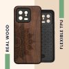 Калъф Kwmobile за Xiaomi 13, кафяв, дърво, KWM000018BY007C