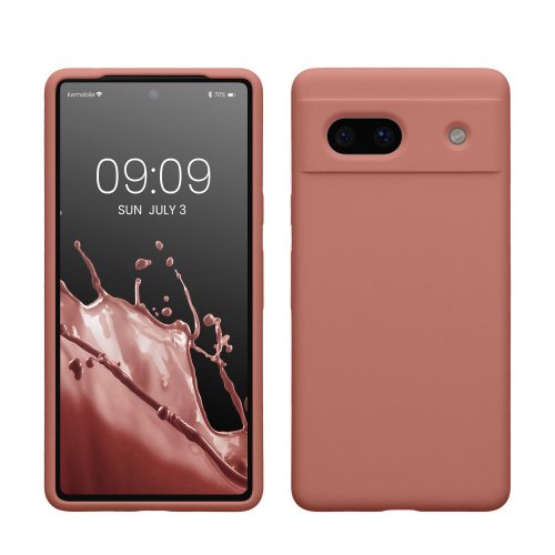 Калъф Kwmobile за Google Pixel 7a, розов, силикон, KWM000019YE034C