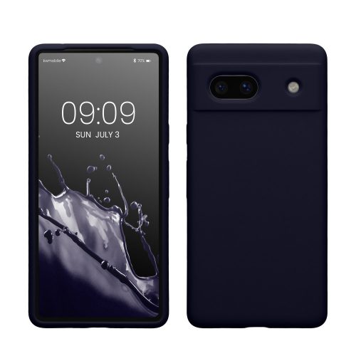 Калъф Kwmobile за Google Pixel 7a, тъмно син, силикон, KWM000019YE037C