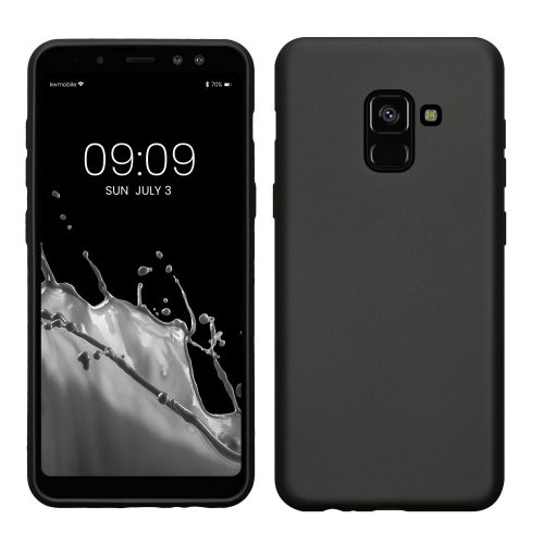 Калъф Kwmobile за Samsung Galaxy A8 (2018), сив, силикон, KWM0000093L012C