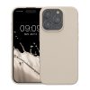 Калъф Kwmobile за Apple iPhone 15 Pro, крем, силикон, KWM000020CC012C