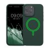 Калъф Kwmobile за Apple iPhone 15 Pro Max, тъмно зелен, силикон, KWM000022OG002C