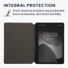 Калъф Kwmobile за Samsung Galaxy Tab S9 FE, тъмно сив/черен, текстилен, KWM000023QG001C