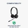 Комплект от 2 възглавнички за уши Kwmobile за Jabra Evolve 65/Evolve 40/Evolve 30, сиво, еко кожа, KWM0000209T002C