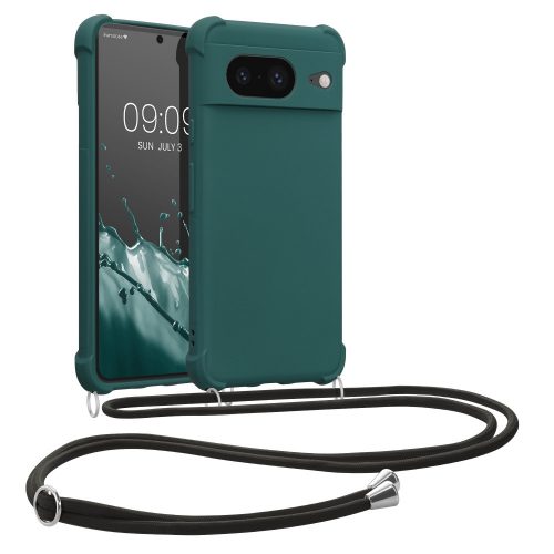 Калъф Kwmobile за Google Pixel 8, тъмно зелен, силикон, KWM0000208T004C