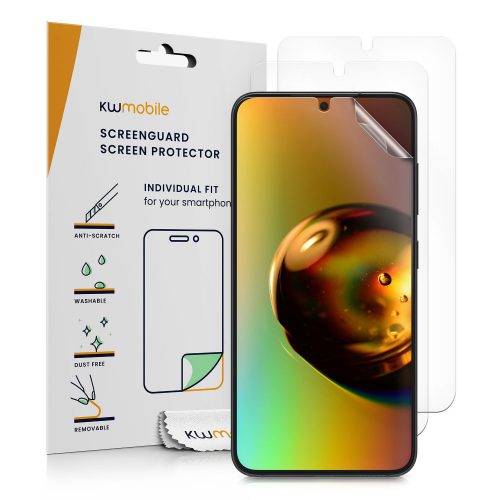 Комплект от 3 защитни фолиа Kwmobile за Samsung Galaxy S24 Plus, прозрачни, пластмасови, KWM000021LB001C