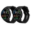 Комплект от 2 каишки Kwmobile за Xiaomi Mi Watch/Mi Watch Color Sport, черни, силиконови, KWM0000162Q007C