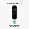 Каишка Kwmobile за Xiaomi Mi Band 6/Mi Band 5/Mi Band 4, черна, силиконова, KWM0000182K004C