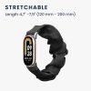 Каишка Kwmobile за Xiaomi Mi Band 8, черна, памук, KWM0000252G001C