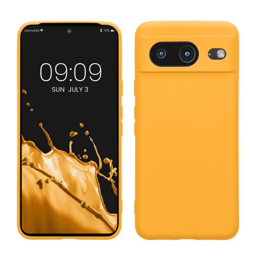 Калъф Kwmobile за Google Pixel 8, оранжев, силикон, KWM0000208L012C