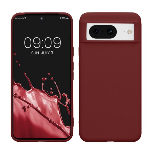 Калъф Kwmobile за Google Pixel 8, бордо, силикон, KWM0000208H009C