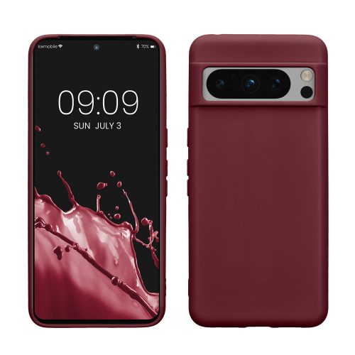 Калъф Kwmobile за Google Pixel 8 Pro, бордо, силикон, KWM0000208I010C