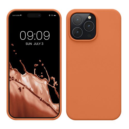 Калъф Kwmobile за Apple iPhone 14 Pro Max, оранжев, силикон, KWM000016NL031C