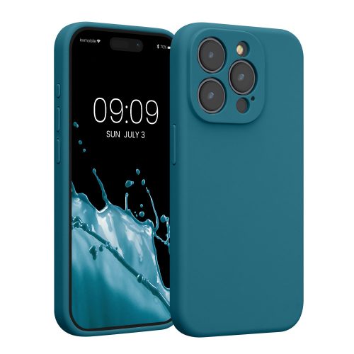 Калъф Kwmobile за Apple iPhone 15 Pro, зелен, силикон, KWM000022OM001C