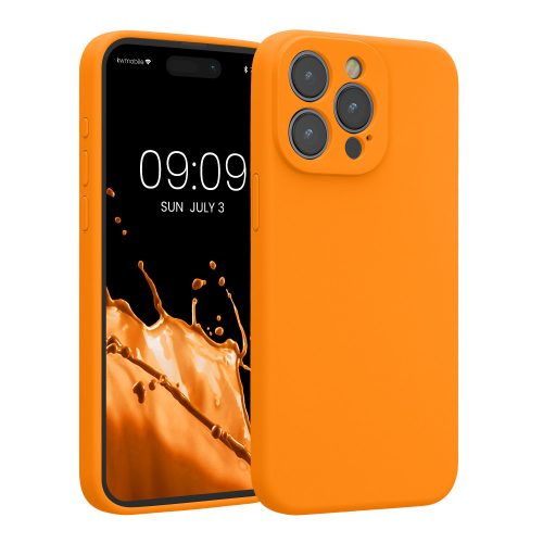 Калъф Kwmobile за Apple iPhone 15 Pro Max, оранжев, силикон, KWM000022ON001C