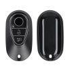 Капак за автомобилен ключ Kwmobile за Mercedes Benz 3 бутона - Smart Key, сив/черен, силикон, KWM0000252P001C