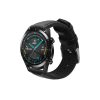 Каишка Kwmobile за Huawei Watch GT 3/Watch GT 2/Watch GT, черна, естествена кожа, KWM000013PG003C