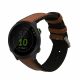 Каишка Kwmobile за Garmin Forerunner 55, кафяв/черен, естествена кожа, KWM0000253G001C