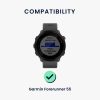 Каишка Kwmobile за Garmin Forerunner 55, кафяв/черен, естествена кожа, KWM0000253G001C