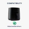 Защитен капак Kwmobile за Philips Essential Airfryer L, тъмно сив, пластмаса, KWM000023RH001C