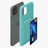 Калъф Kwmobile за Apple iPhone 11, светло зелен, силикон, KWM0000134F014C