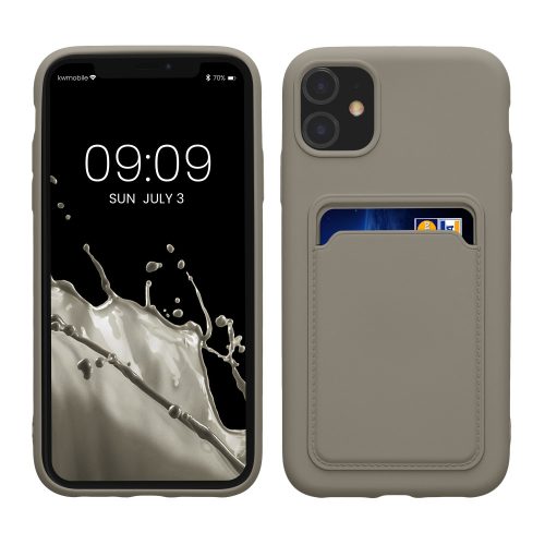 Калъф Kwmobile за Apple iPhone 11, сив, силикон, KWM0000134F016C