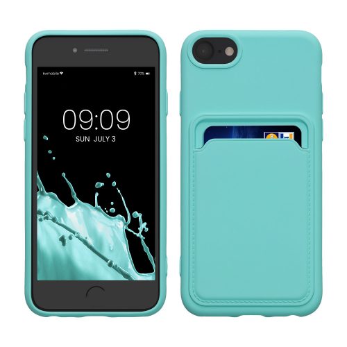 Калъф Kwmobile за Apple iPhone 8/iPhone 7/iPhone SE 2, светло зелен, силикон, KWM0000134I014C