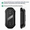 Комплект от 2 калъфа Kwmobile за Xiaomi Mi Band 8, черен/розов, силикон, KWM0000206E003C