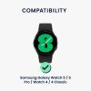 Комплект от 4 адаптера Kwmobile 20 мм щипка за каишка за Samsung Galaxy Watch 5/Galaxy Watch 5 Pro/Galaxy Watch 4, черен/златен, стомана, KWM0000207H002C