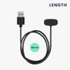 Kwmobile USB кабел за зареждане за Amazfit Bip 3/Bip 3 Pro/GTS 4 Mini, черен, пластмаса, KWM0000253K001C