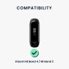 Каишка Kwmobile за Xiaomi Mi Band 4/Mi Band 3, бяла, силиконова, KWM0000253P001C