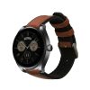 Каишка Kwmobile за Huawei Watch GT 4 (46 мм)/Watch Buds, кафяво/черно, естествена кожа, KWM0000253S001C