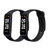 Комплект от 2 каишки Kwmobile за Xiaomi Smart Band 8 Active, черен/тъмно син, силикон, KWM0000254C001C