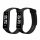 Комплект от 2 каишки Kwmobile за Xiaomi Smart Band 8 Active, черен/тъмно син, силикон, KWM0000254C001C