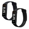 Комплект от 2 каишки Kwmobile за Xiaomi Smart Band 8 Active, черен/тъмно син, силикон, KWM0000254C001C