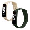 Комплект от 2 каишки Kwmobile за Xiaomi Smart Band 8 Active, тъмнозелен/бежов, силикон, KWM0000254C003C