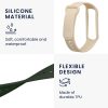 Комплект от 2 каишки Kwmobile за Xiaomi Smart Band 8 Active, тъмнозелен/бежов, силикон, KWM0000254C003C