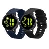 Комплект от 2 каишки Kwmobile за Garmin vivoactive 5/Active 5, черен/тъмно син, силикон, KWM0000254E001C