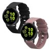 Комплект от 2 каишки Kwmobile за Garmin vivoactive 5/Active 5, черен/лилав, силикон, KWM0000254E002C