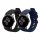 Комплект от 2 каишки Kwmobile за Google Pixel Watch 2/Pixel Watch, черен/тъмно син, силикон, KWM0000254I001C