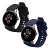 Комплект от 2 каишки Kwmobile за Google Pixel Watch 2/Pixel Watch, черен/тъмно син, силикон, KWM0000254I001C