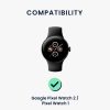 Комплект от 2 каишки Kwmobile за Google Pixel Watch 2/Pixel Watch, черен/тъмно син, силикон, KWM0000254I001C