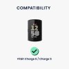 Каишка Kwmobile за Fitbit Charge 6/Charge 5, сребриста, стоманена, KWM0000254K001C